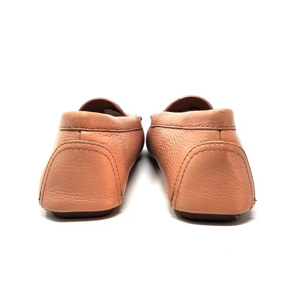 Tory Burch Everly Driver Tumbled Leather Slip On Loafer Pink Moon 85159 Size 9M - Picture 5 of 9